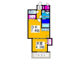 ＫＭレジデンス堺東駅前の物件間取画像